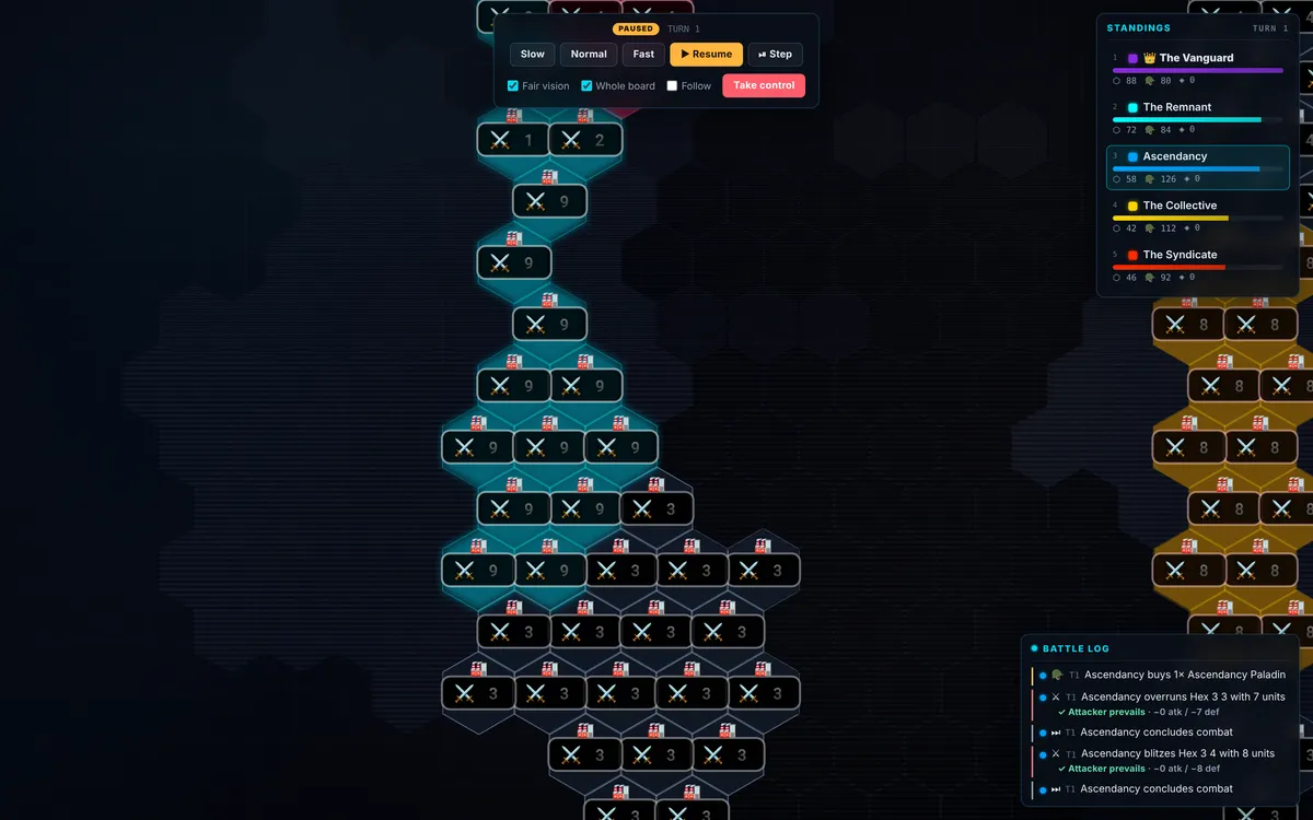 WinWar — live screenshot